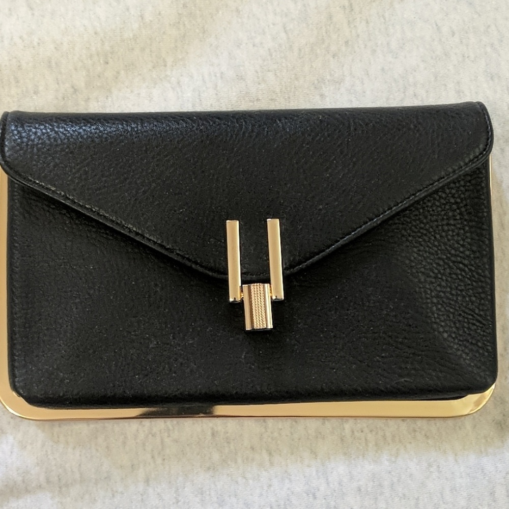 Small Fake Leather Clutch